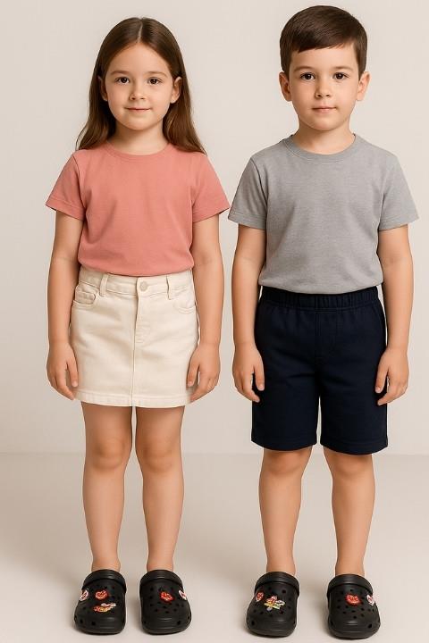 Unisex Twingo Emojili Terlik - Siyah