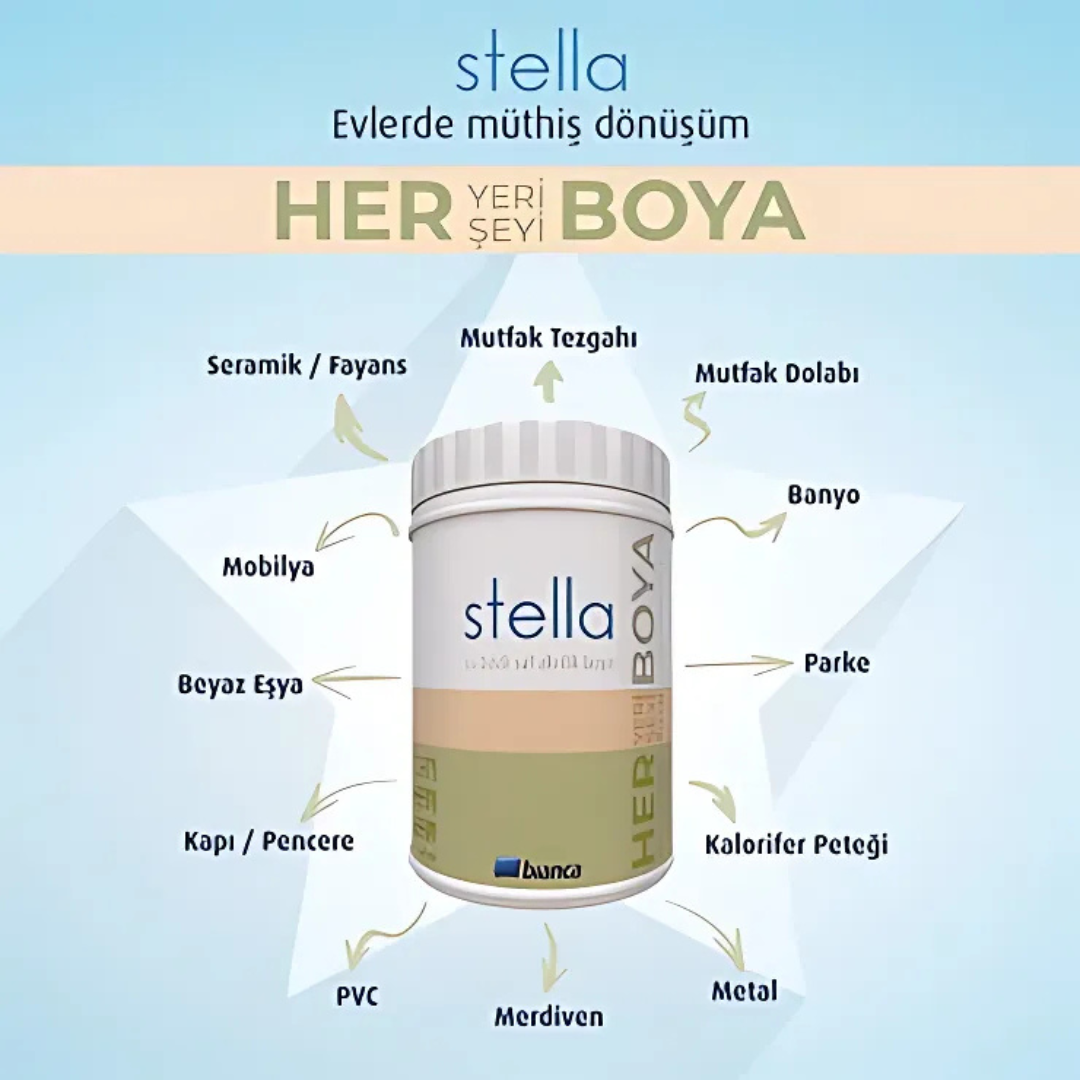 Bianca Stella Su Bazlı Saf Akrilik Boya Beyaz 0.5L