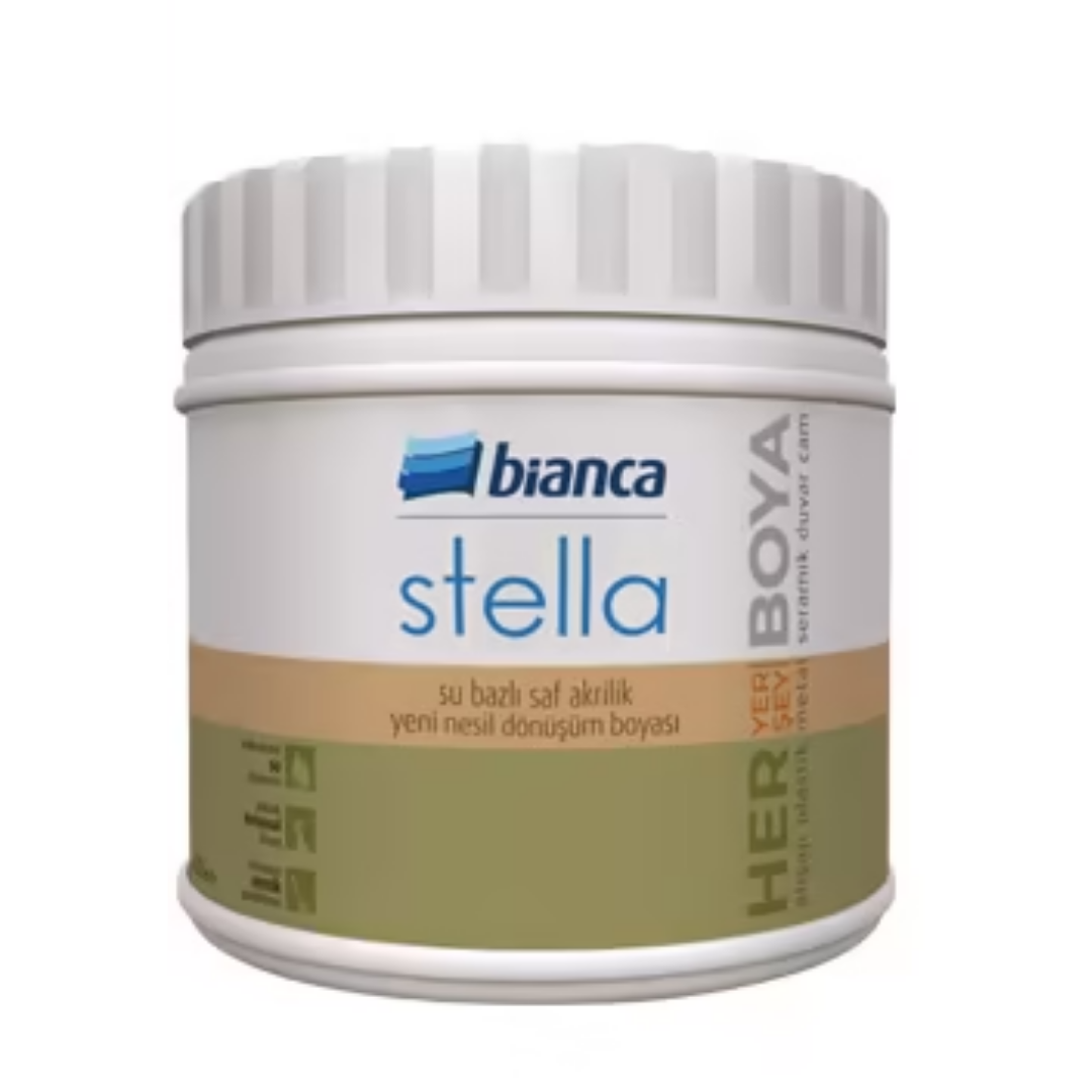 Bianca Stella Su Bazlı Saf Akrilik Boya Beyaz 0.5L
