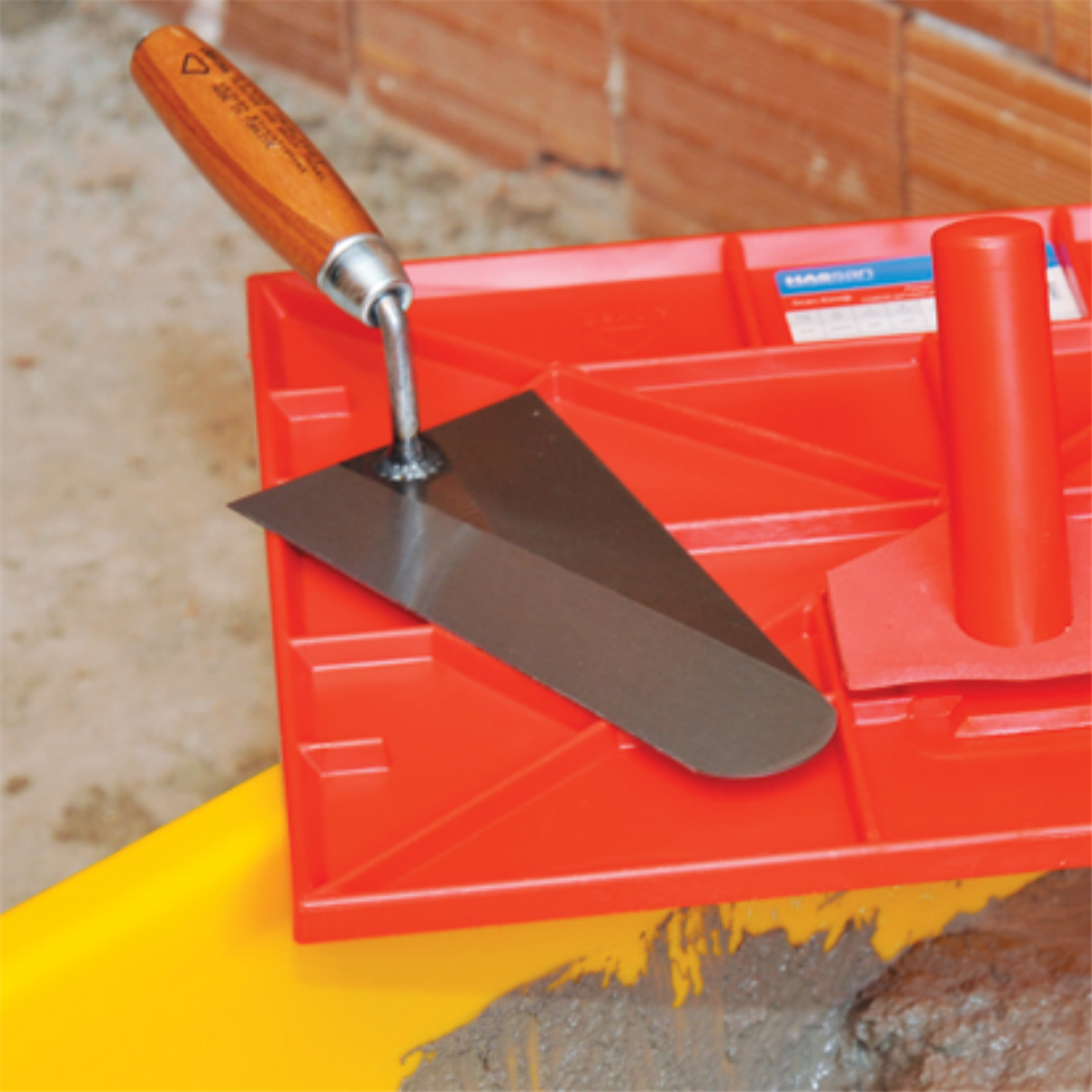 Dekor Ahşap Saplı Sıva Malası 14 cm