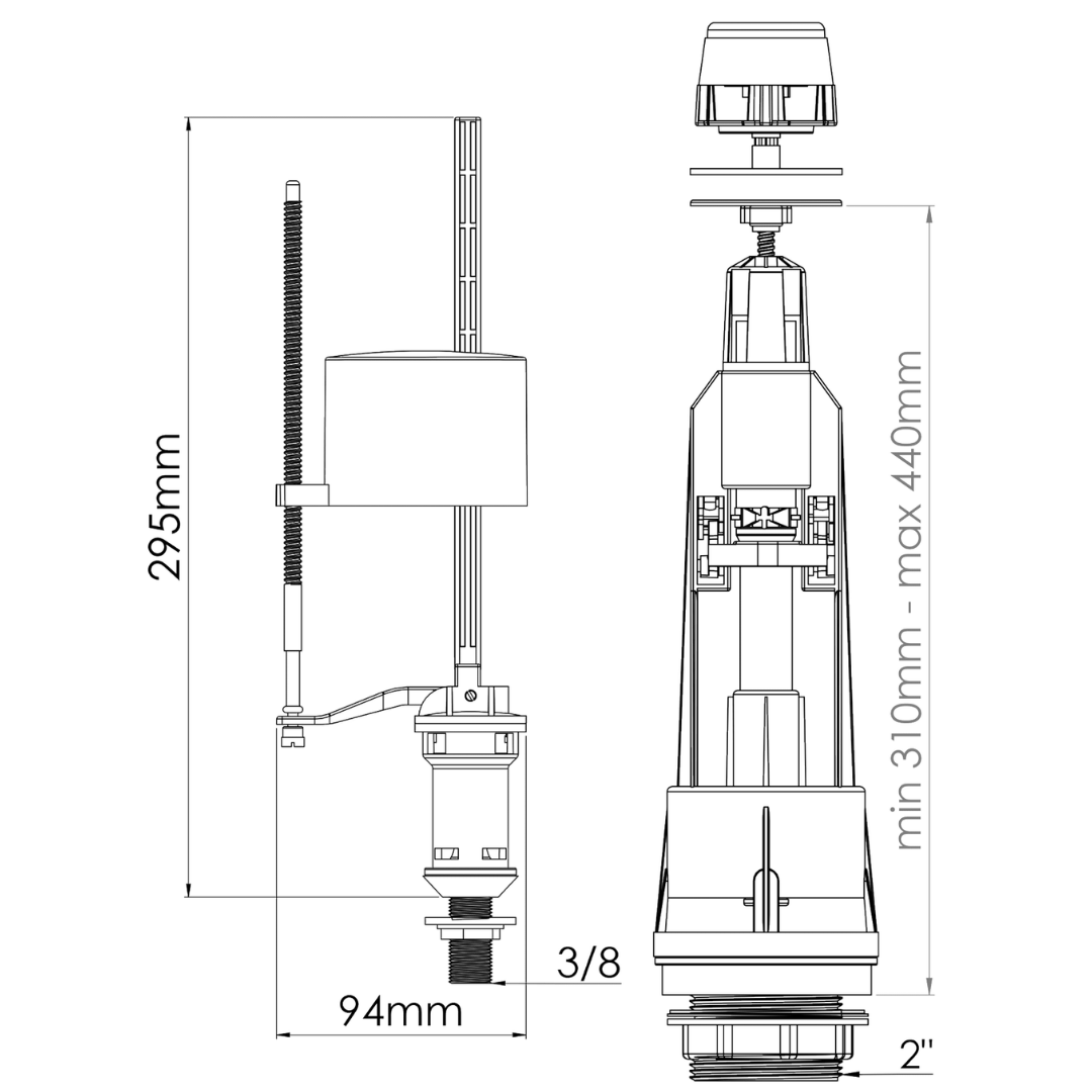 Nova Tek Kademe Basmalı Rezervuar İç Takım