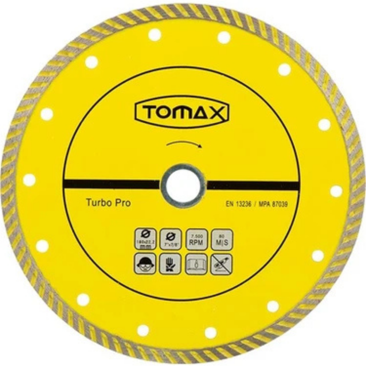 Tomax Turbo Elmas Mermer - Granit Kesici 115x2,0x22 mm