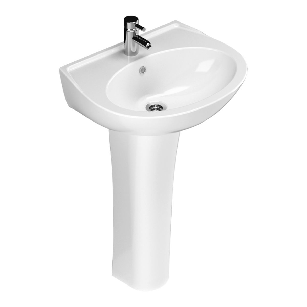 Turavit Polo 55 cm Lavabo+Kolon Ayak