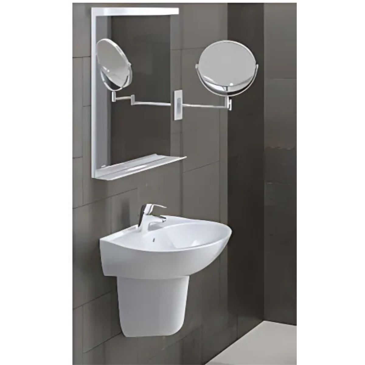 Turavit Polo 55 cm Lavabo+Yarım Ayak