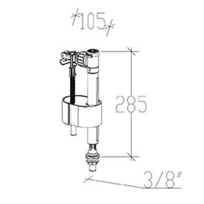 Siamp 93 Y Handy 3/8 Prinç Nipelli Flatör Rezervuar Şamandıra