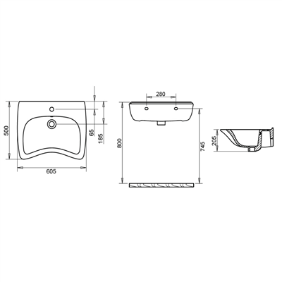 Turavit Bedensel Engelli Lavabo