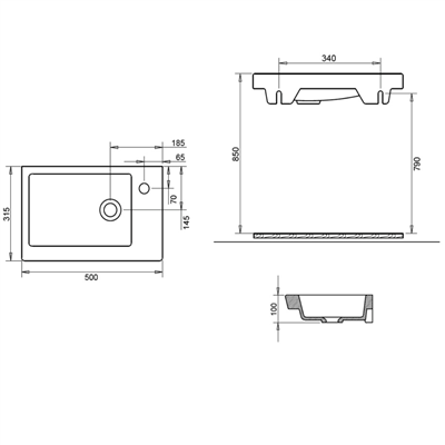 Turavit Ida 32*50 cm Lavabo