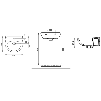 Turavit Oval 36*45 cm Lavabo