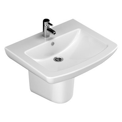 Turavit Plaza 60 cm Lavabo+Yarım Ayak