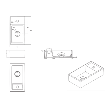 Turavit Smart 22*41 cm Lavabo