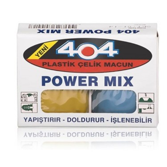 404 Power Mix Plastik Çelik Macun Hamur 40 gr