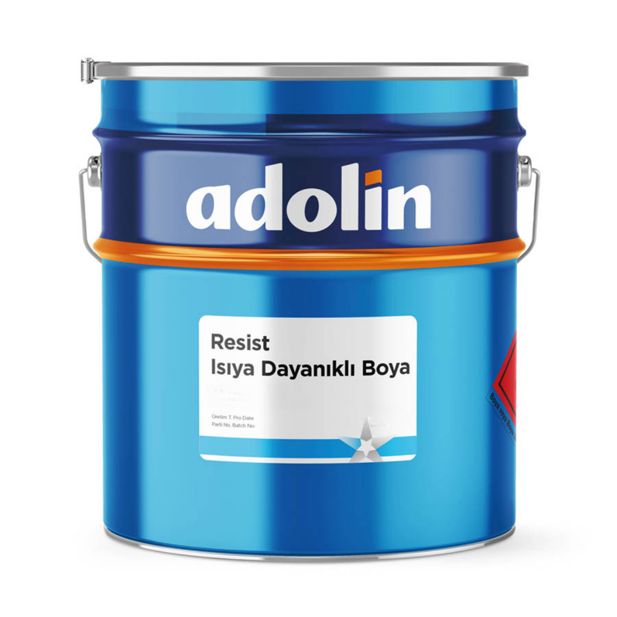 Adolin Resist 600°C Isıya Dayanıklı Boya 12,5 Kg (Siyah)