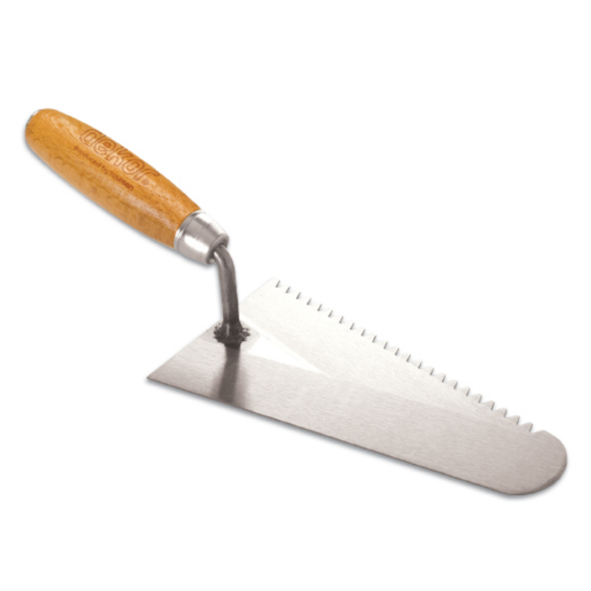 Dekor Ahşap Saplı Beyaz Tuğla Malası 22 cm