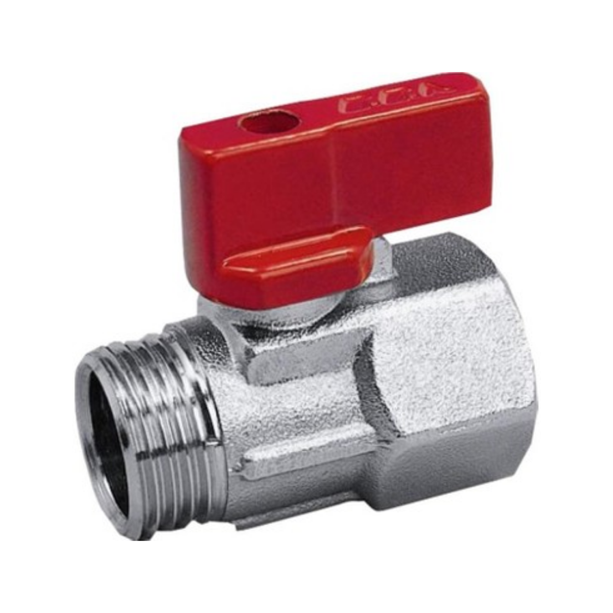 ECA 3/4 Mini Küresel Valf Vana Kırmızı
