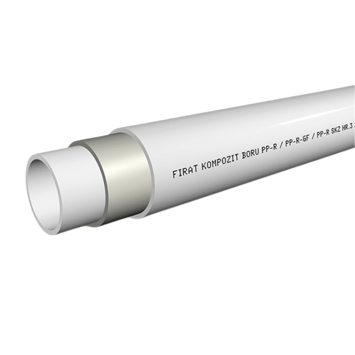 Fırat Boru 90 mm PP PN25 Kompozit Boru (4 Metre)