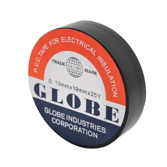 Globe Siyah İzole Elektrik Bandı 12 mt