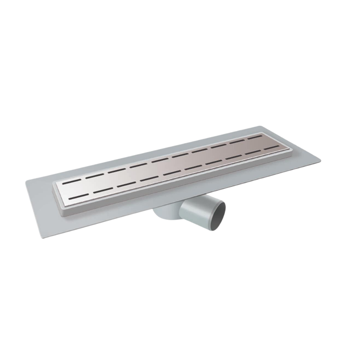 Mesa Teknik 40cm Seramik Seviyeli Eko Gövde 360° Dönerli Duş Kanalı Süzgeci Ø 50 mm