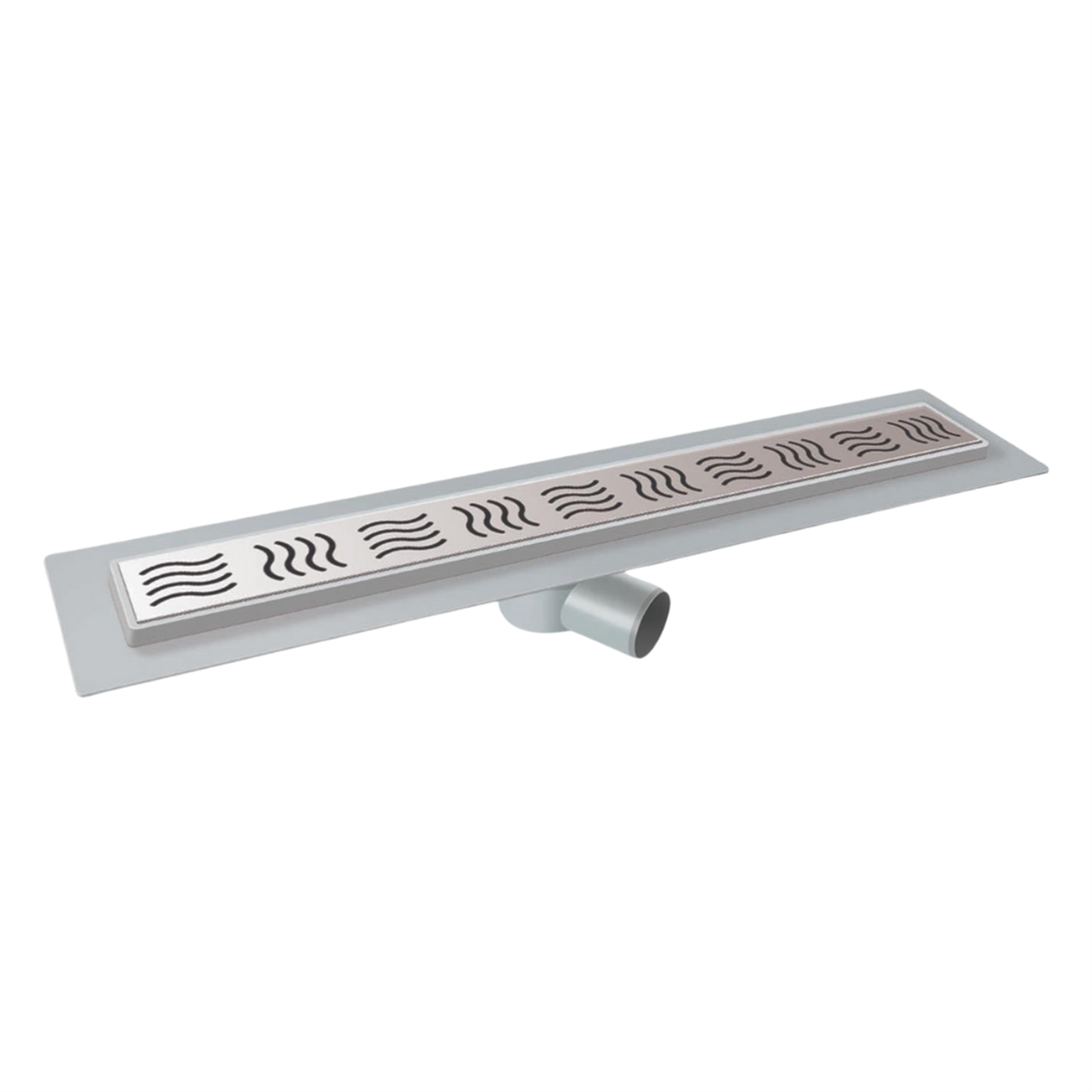Mesa Teknik 60cm Seramik Seviyeli Eko Gövde 360° Dönerli Duş Kanalı Süzgeci Ø 50 mm