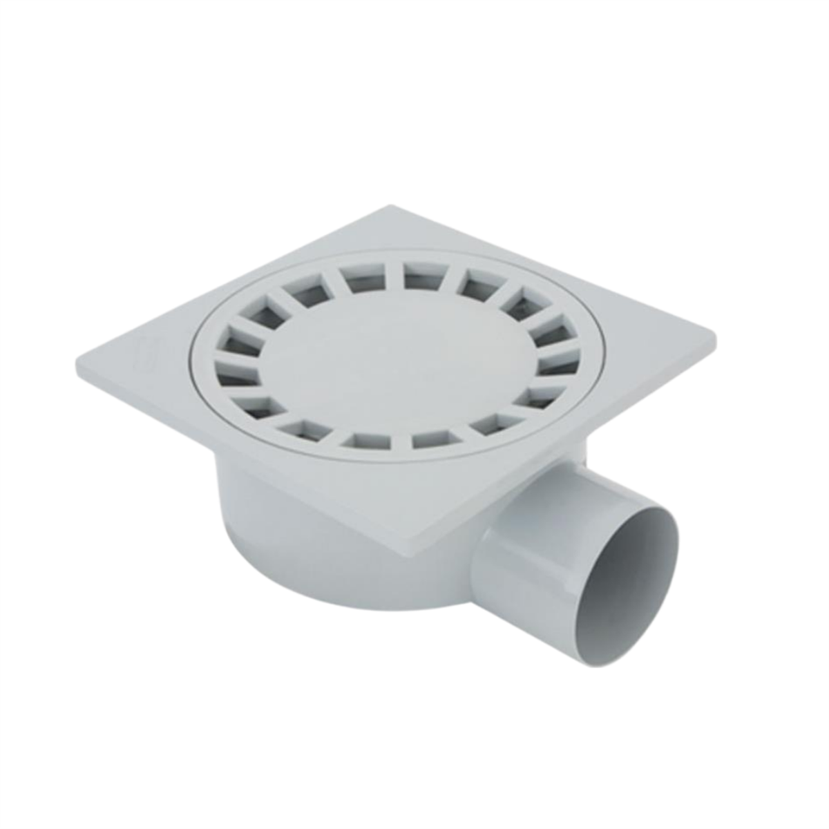 Mesa Teknik Sert Plastik Teras Süzgeçi 15x15 Yan Çıkış Ø 50 mm