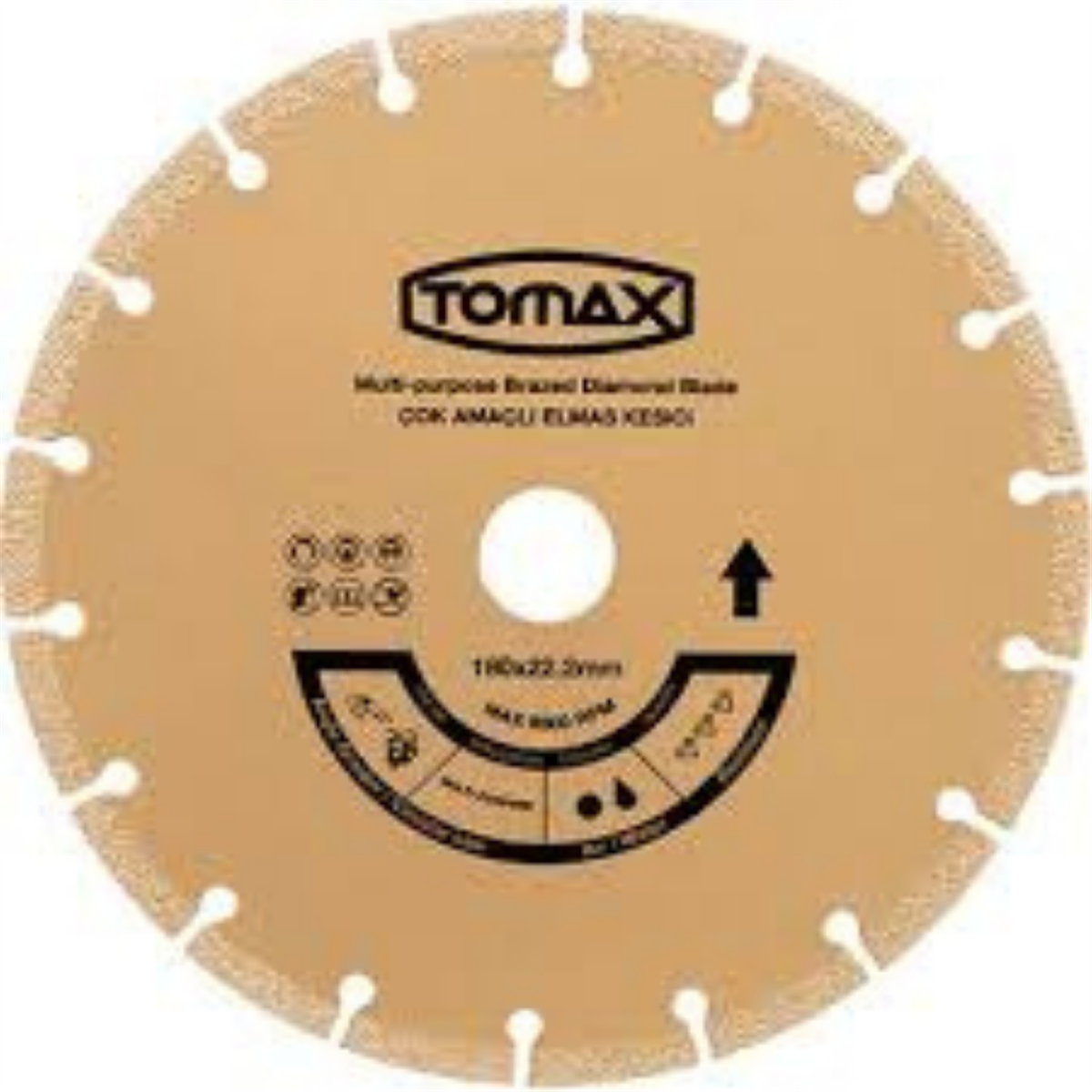 Tomax Çok Amaçlı Elmas Kesici 115x2,0x22 mm