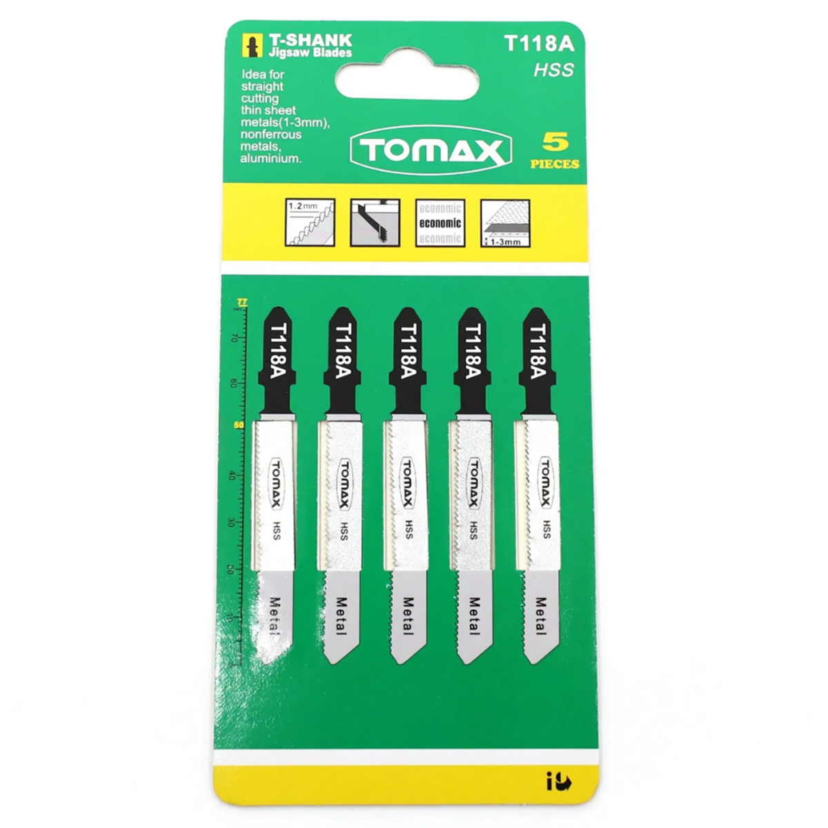 Tomax Dekupaj Ağzı (Metal) T118A - Kısa