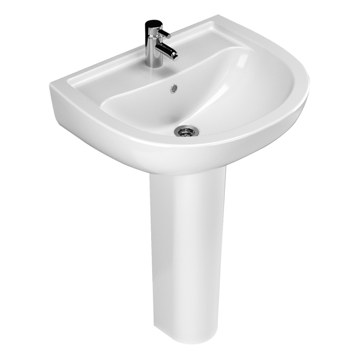 Turavit Alize 60 cm Lavabo+Kolon Ayak