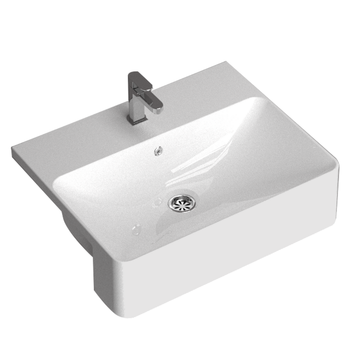 Turavit Capri 40*50 cm Kare Lavabo