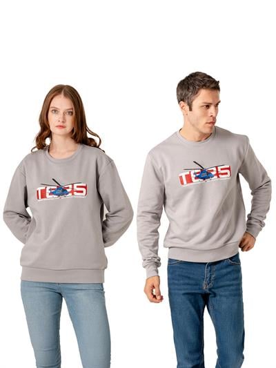 GÖKBEY Kırmızı Beyaz Sweatshirt