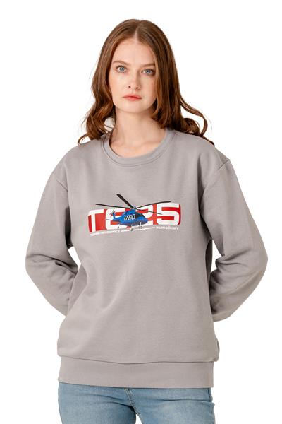 GÖKBEY Kırmızı Beyaz Sweatshirt