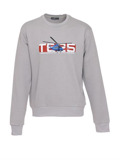 GÖKBEY Kırmızı Beyaz Sweatshirt