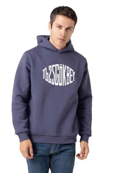 GÖKBEY Kuş Gözü Kapüşonlu Sweatshirt