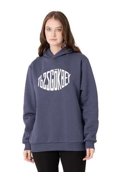 GÖKBEY Kuş Gözü Kapüşonlu Sweatshirt