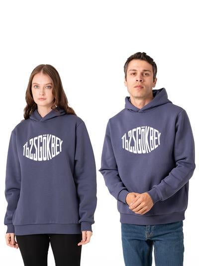 GÖKBEY Kuş Gözü Kapüşonlu Sweatshirt