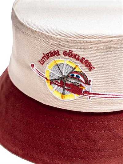 HÜRKUŞ Çocuk Nakışlı %100 Pamuk Bucket Şapka