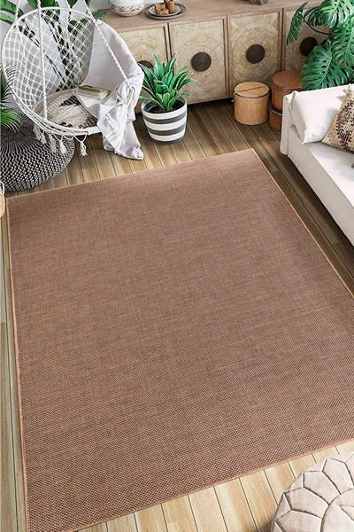 Alpina Home Stella Antrasit Jüt Hasır Model Tek Renk Dokuma Yıkanabilir Katlanabilir Toz Vermez Kilim
