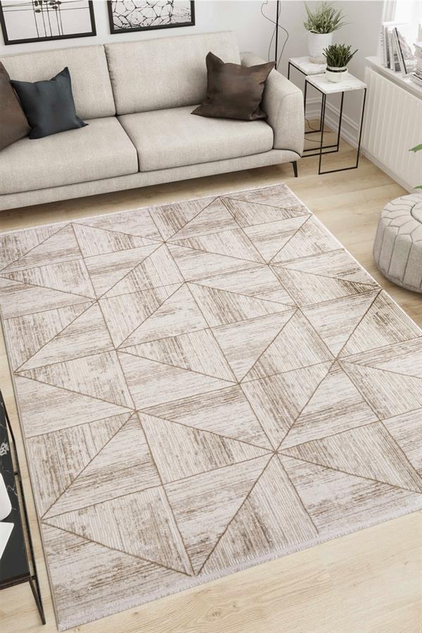 Alpina Home Venüs Krem Bej Yumuşak Doku Salon Oturma Odası Mutfak