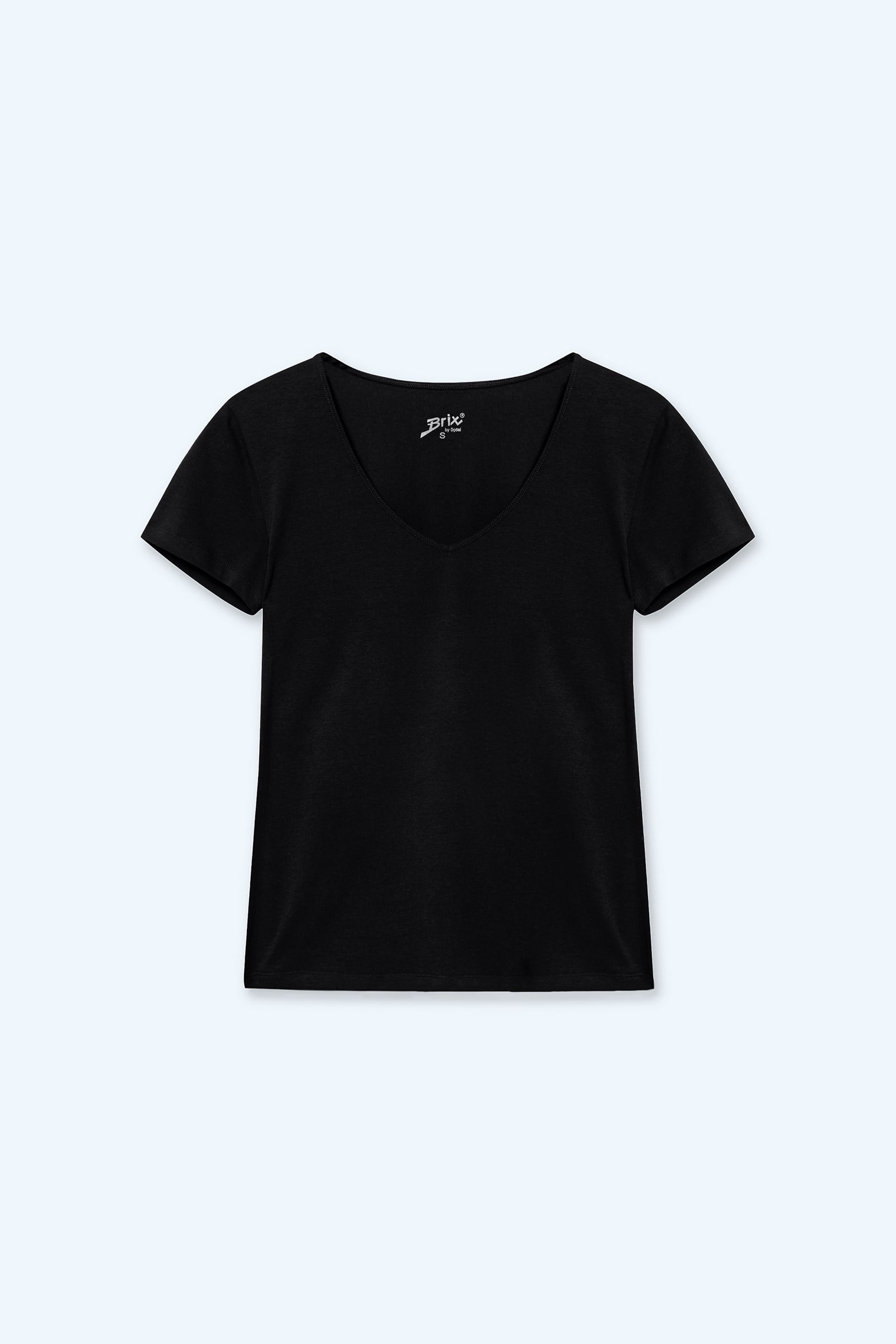 Kadın Basıc V Yaka T-Shirt