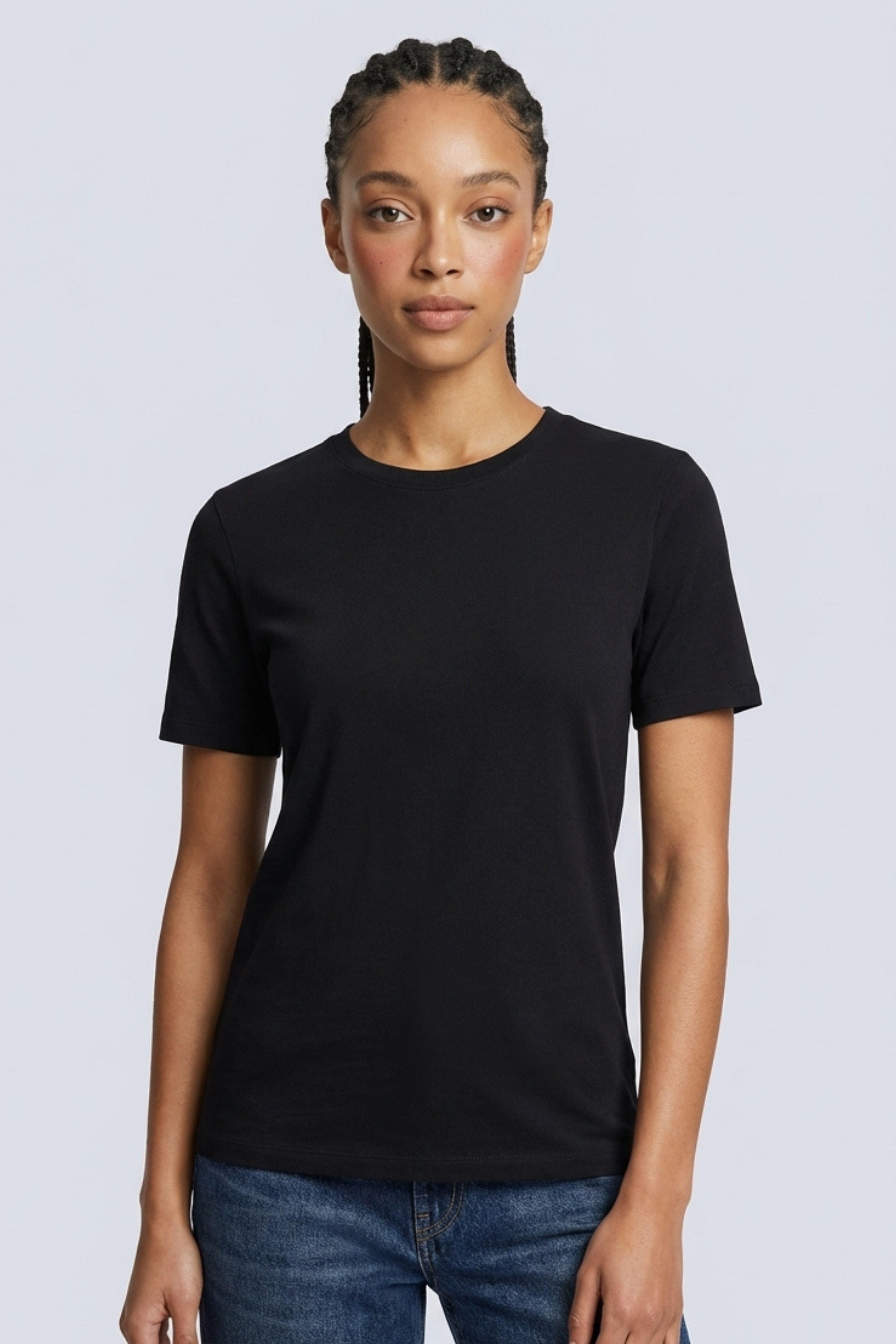 Brix 3546 Kadın Kısa Kollu Ribana T-shirt