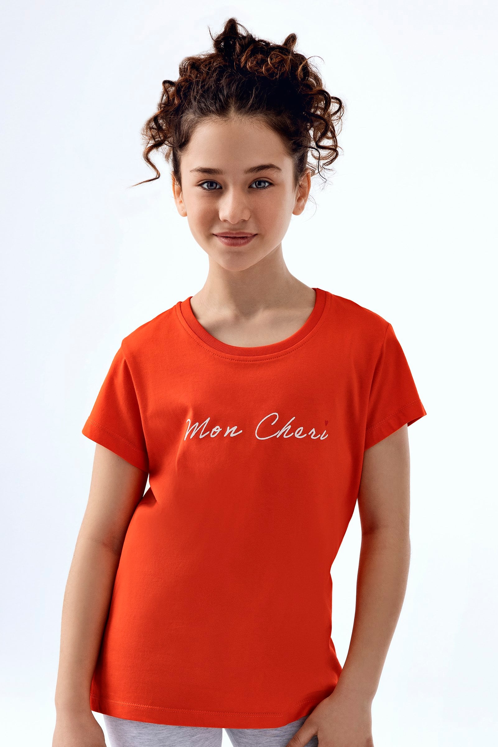 Brix 7708 Kız Çocuk Tekli Lila Renk %100 Pamuk T-Shirt