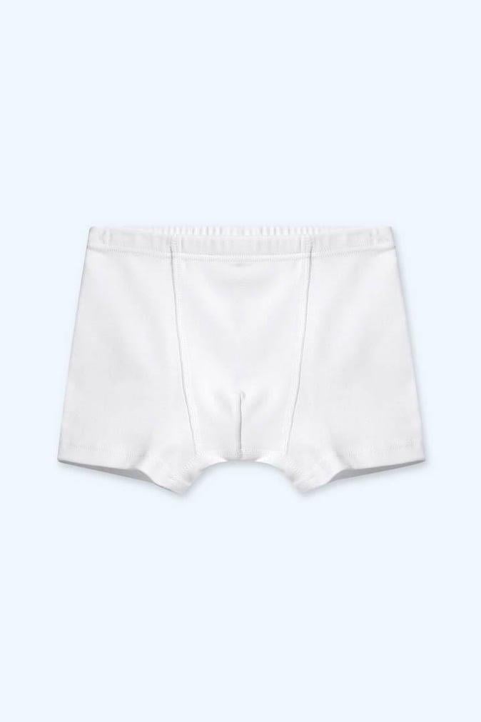 Brix 8579 Erkek Çocuk 2'Li Beyaz Renk %100 Pamuk Boxer