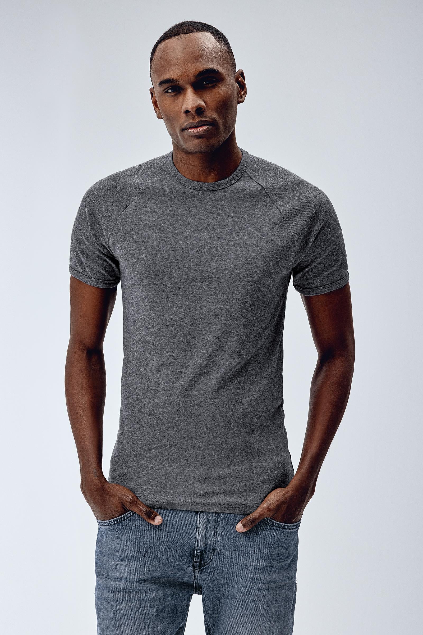 Brix Antrasit Renk Erkek Reglan Kol T-Shirt