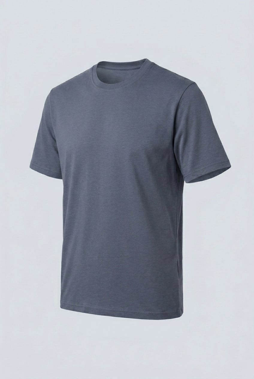 Brix Erkek %100 Pamuk T-Shirt 0556  Füme Renk