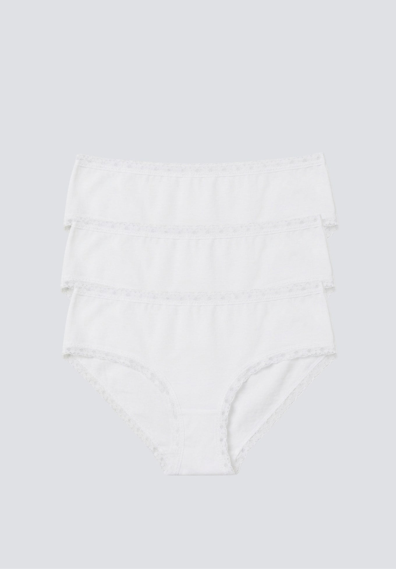 Brix Kadın Üçlü Hipster Külot 4378  Beyaz Renk