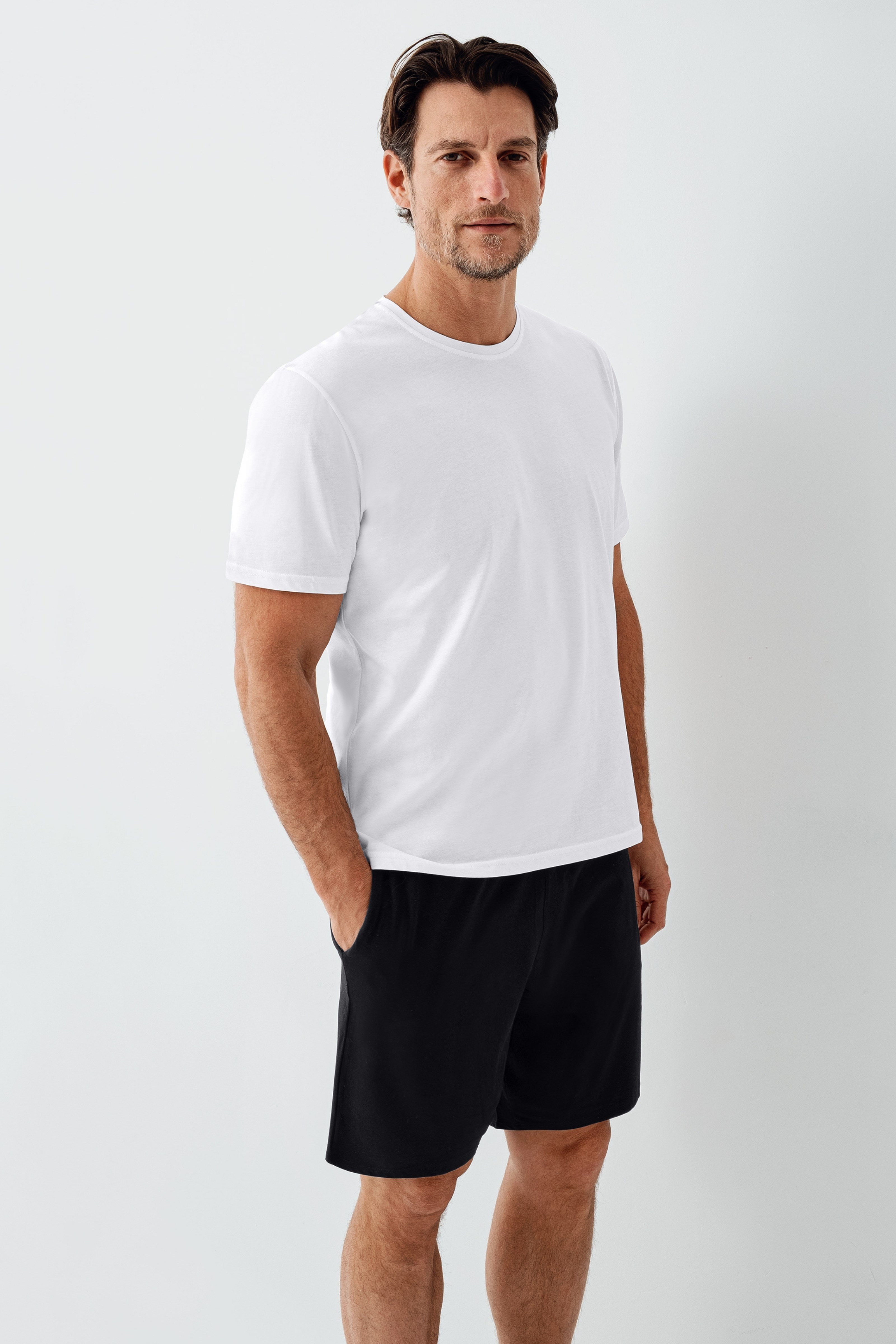 Erkek %100 Pamuk T-Shirt Beyaz