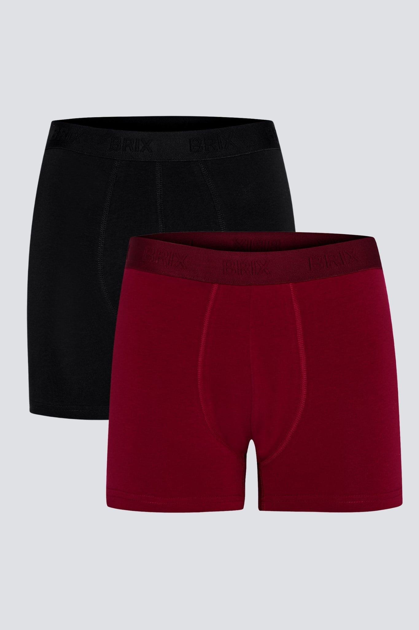 Erkek 2Li Modal Boxer Bordo