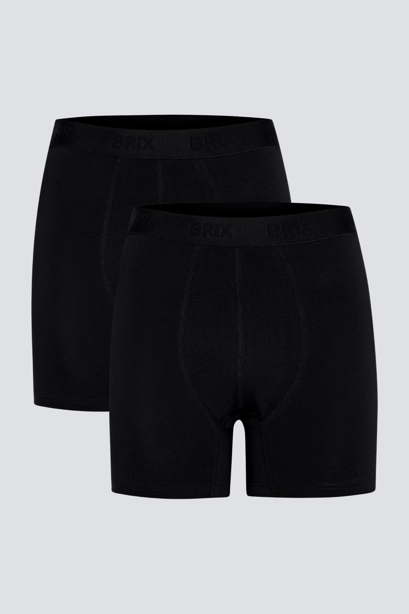 Erkek 2Li Modal Boxer Siyah