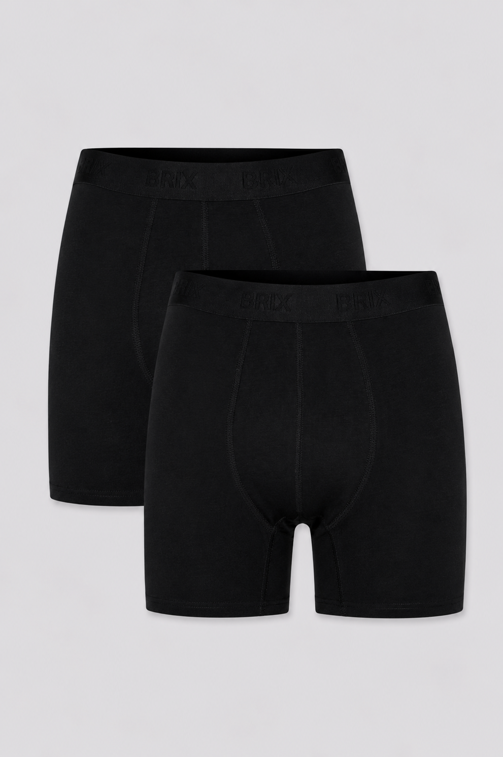 Erkek 2Li Modal Boxer Siyah