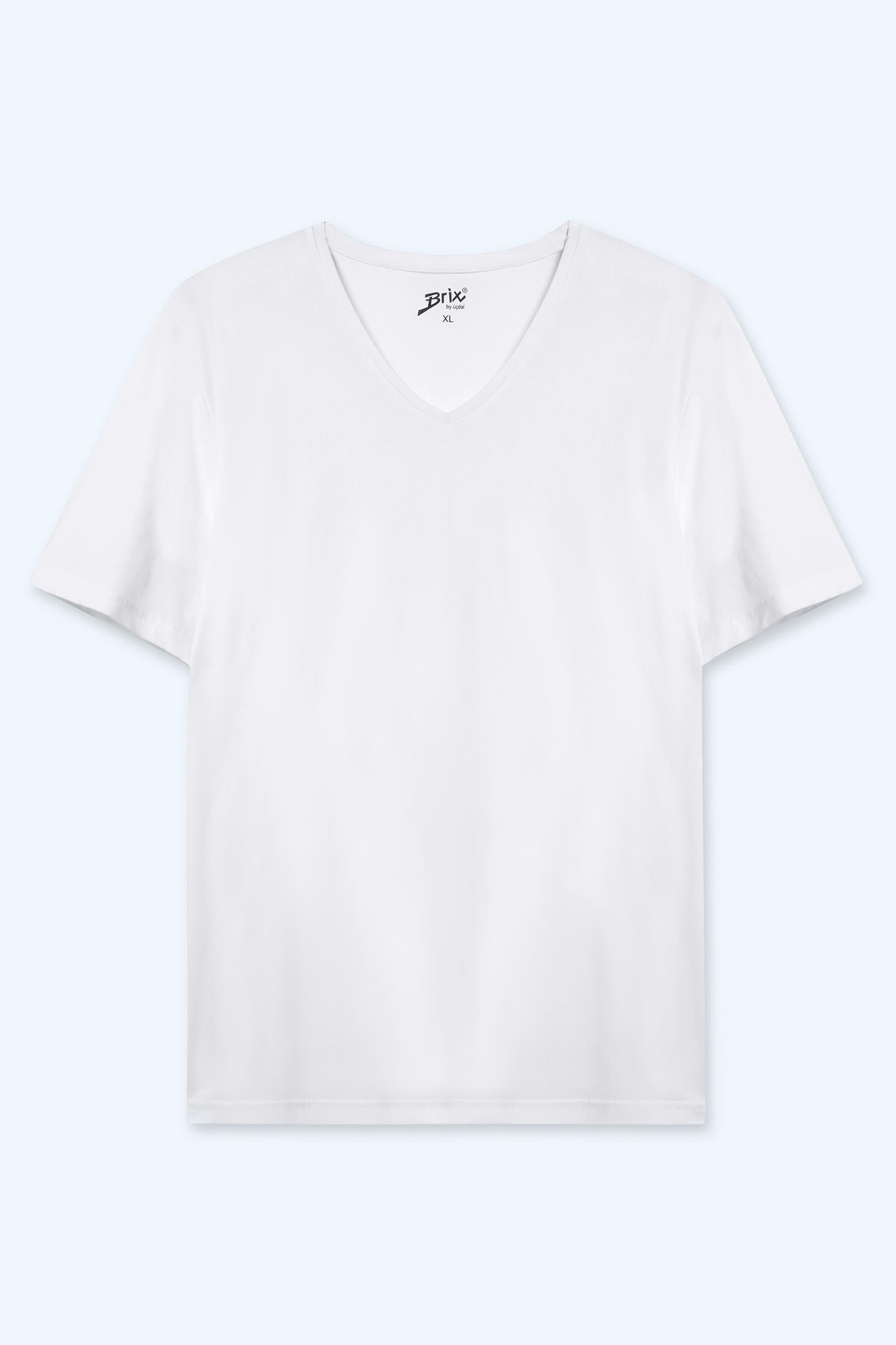 Erkek Basic V Yaka T-Shirt
