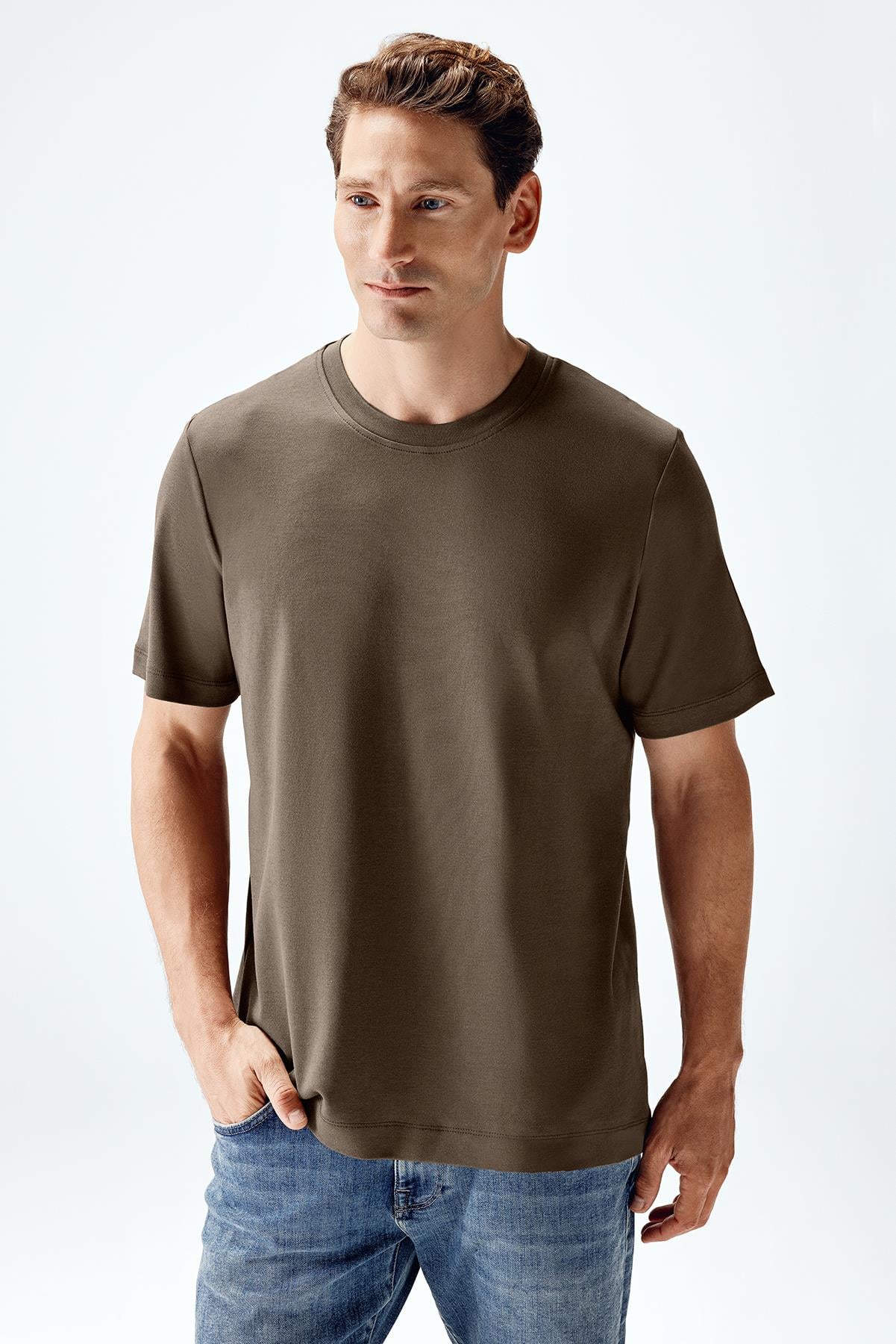 Erkek İnterlok Kısa Kollu T-shirt
