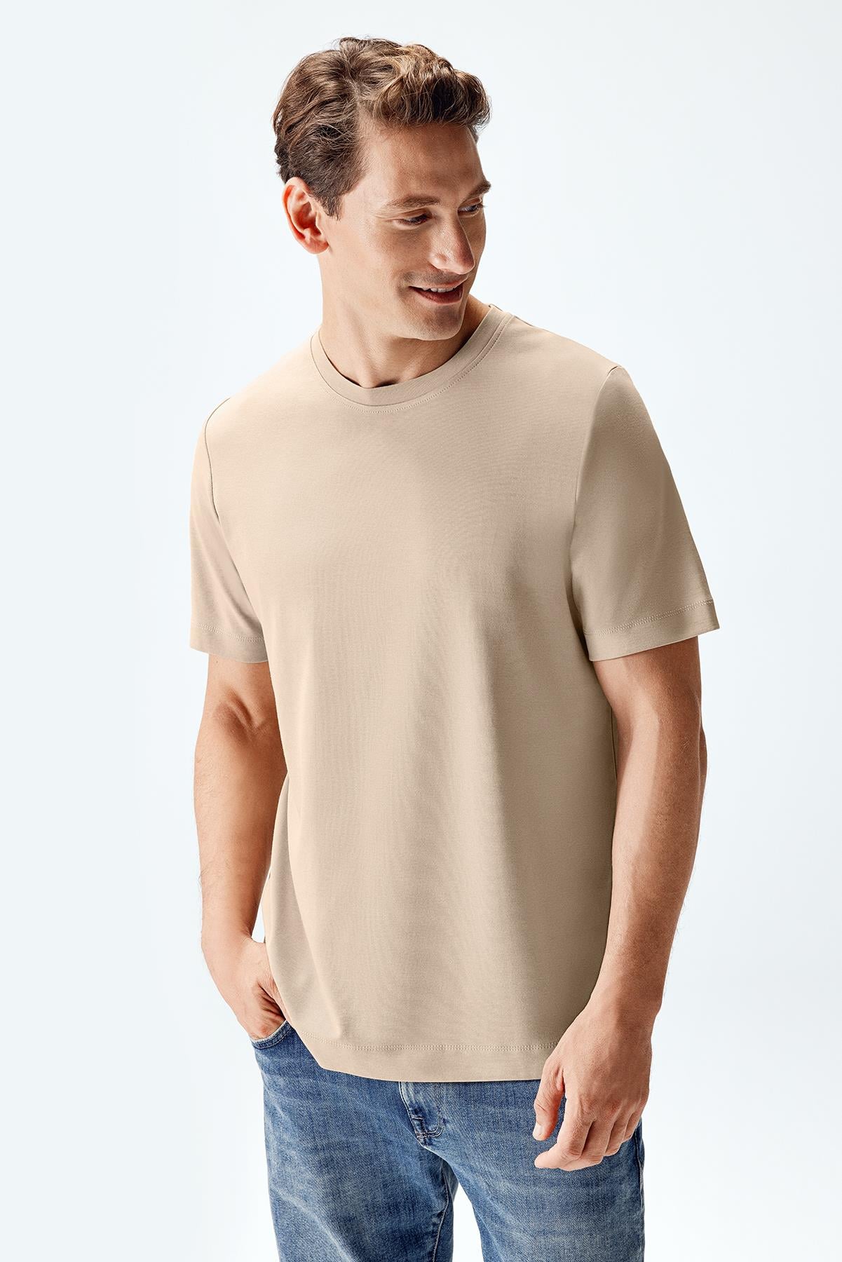 Erkek İnterlok Kısa Kollu T-shirt